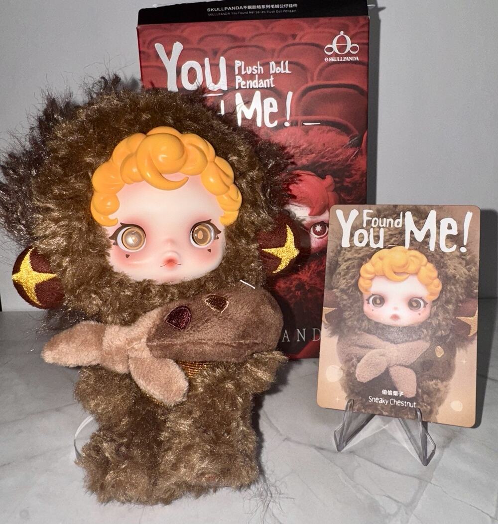 AUTHENTIC Skullpanda You Found Me Blind Box Figure Pendent Sneaky Chestnut